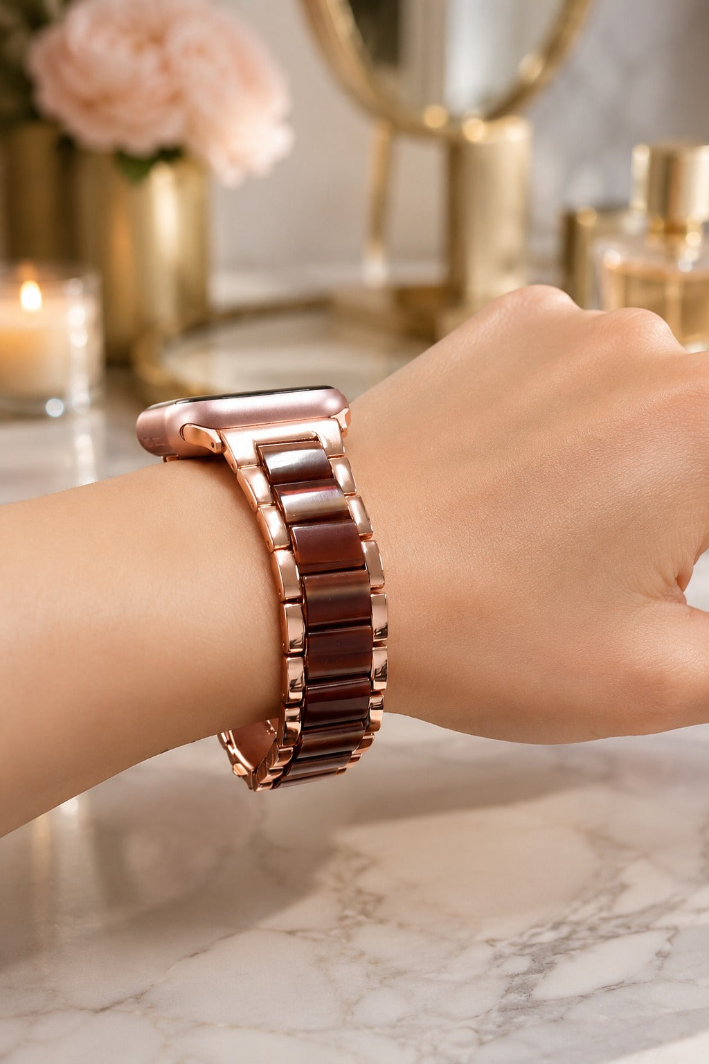 Murano Collection Apple Watch Kordon - Amber Resin