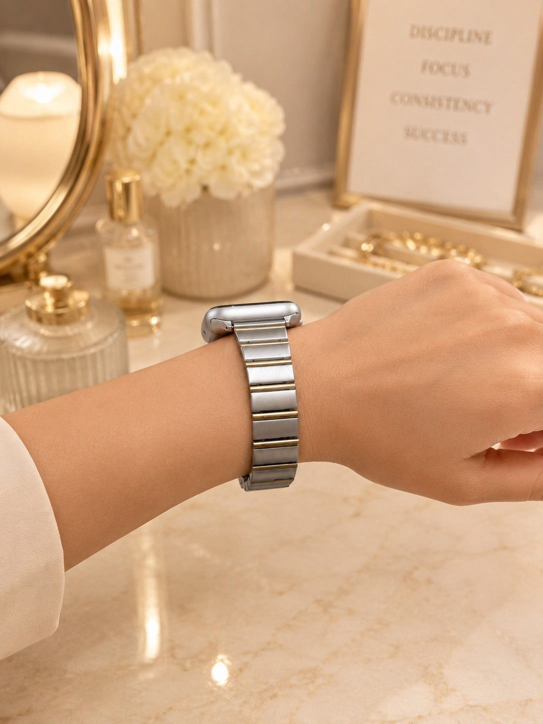 Modena Apple Watch Kordon - Two Tone