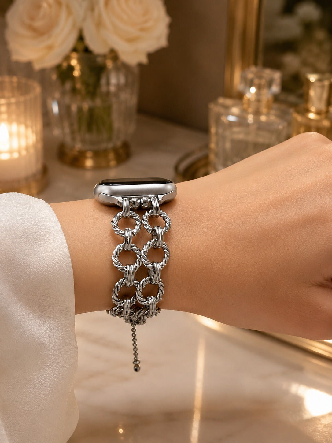 Ravello Twist Apple Watch Kordon - Silver