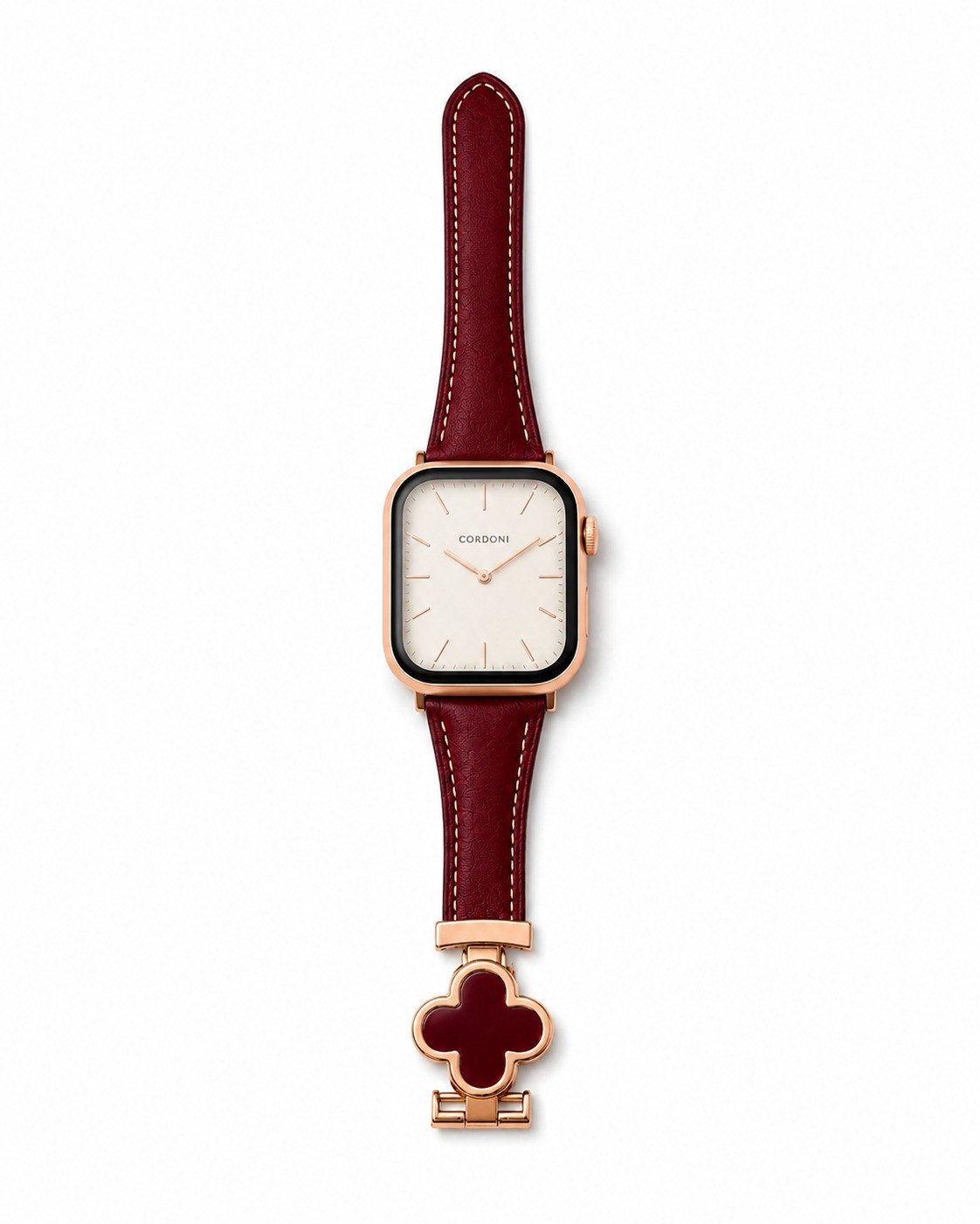 Siena Clover Apple Watch Kordon - Burgundy