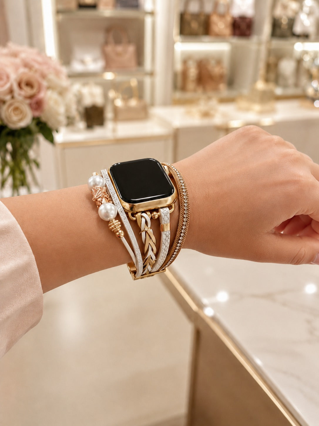 Venezia Twist Apple Watch Kordon - Gold