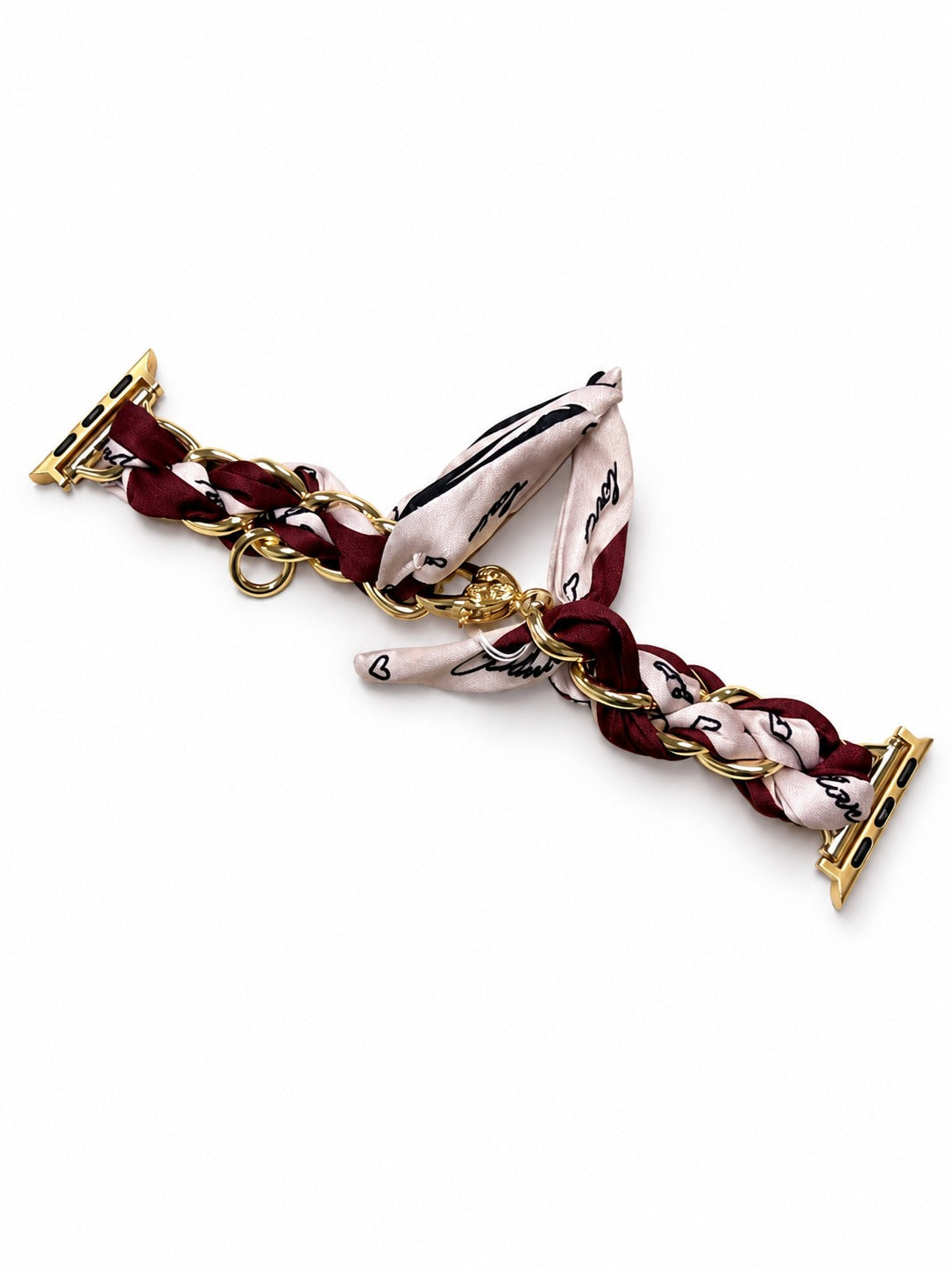 Amalfi Silk Apple Watch Kordon - Burgundy