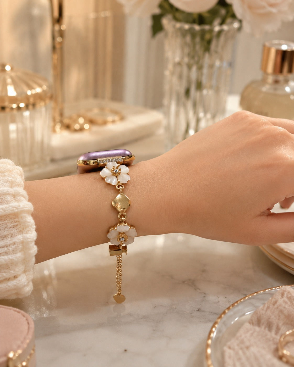 Capri Blossom Apple Watch Kordon - Gold