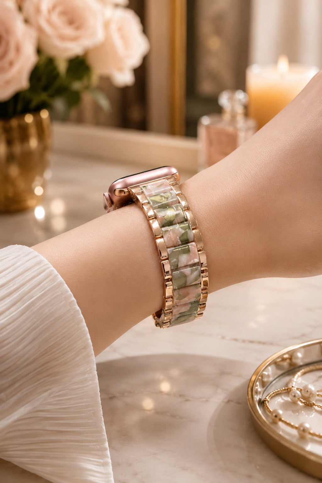 Murano Collection Apple Watch Kordon - Opal Pink