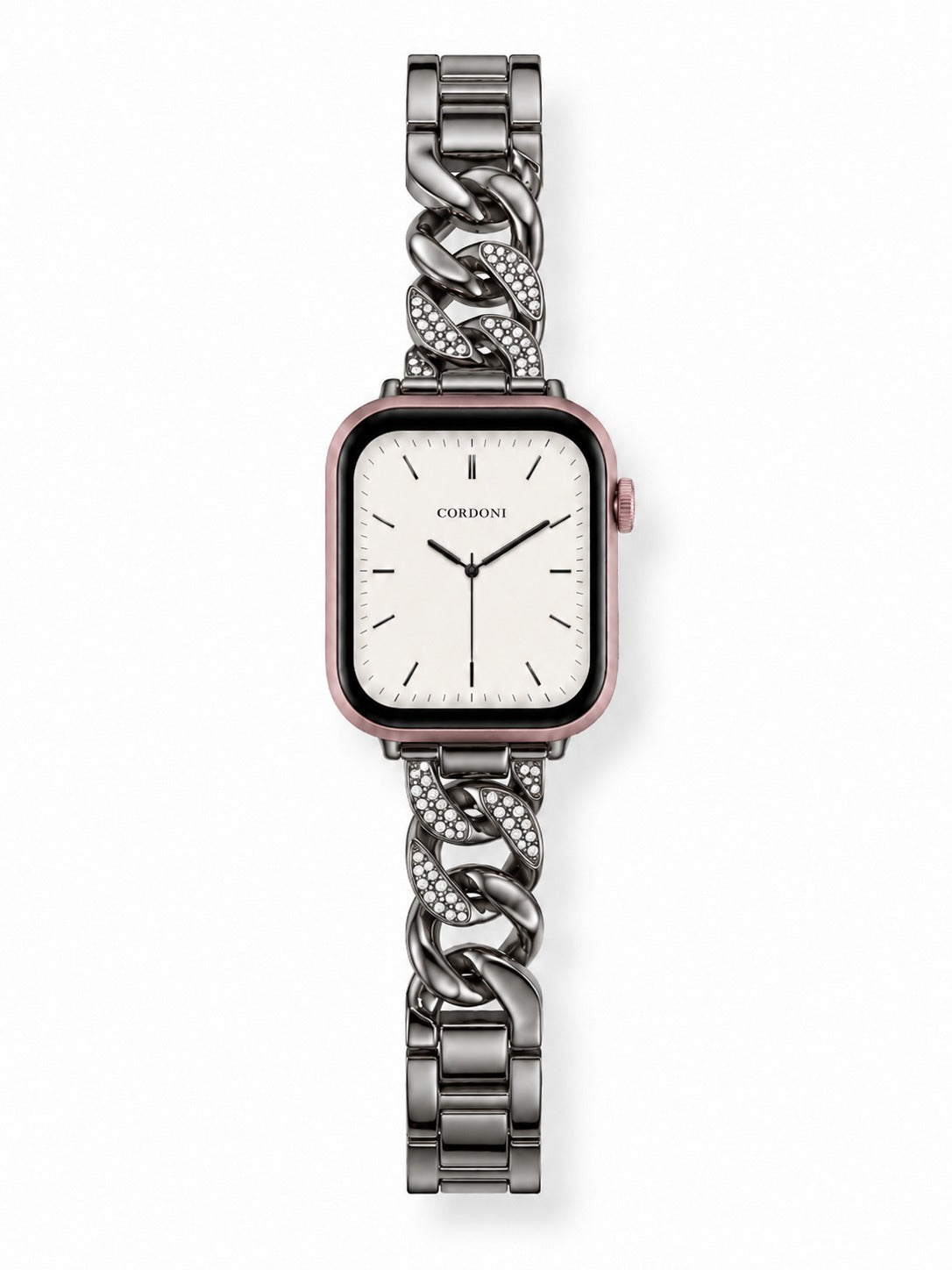 Milano Diamond Apple Watch Kordon - Black