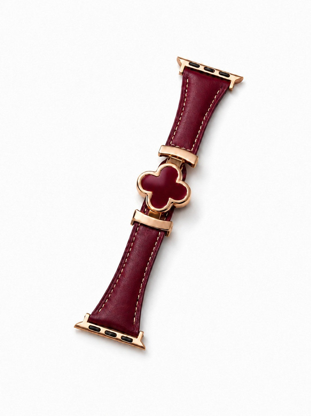 Siena Clover Apple Watch Kordon - Burgundy