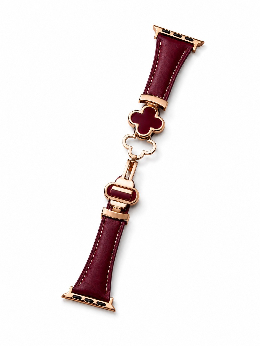 Siena Clover Apple Watch Kordon - Burgundy