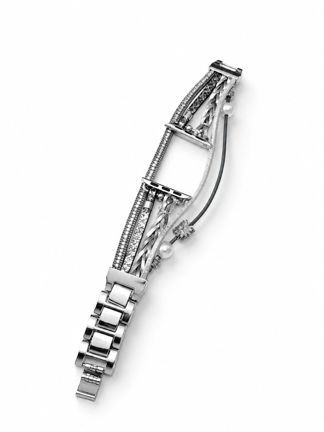 Venezia Twist Apple Watch Kordon - Silver