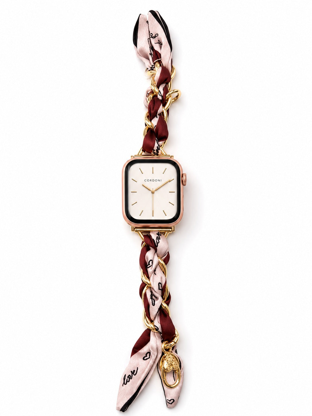 Amalfi Silk Apple Watch Kordon - Burgundy