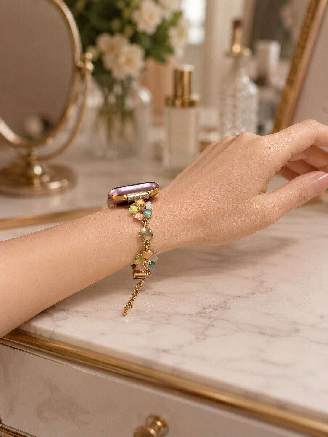 Capri Blossom Apple Watch Kordon - Pastel Bouquet