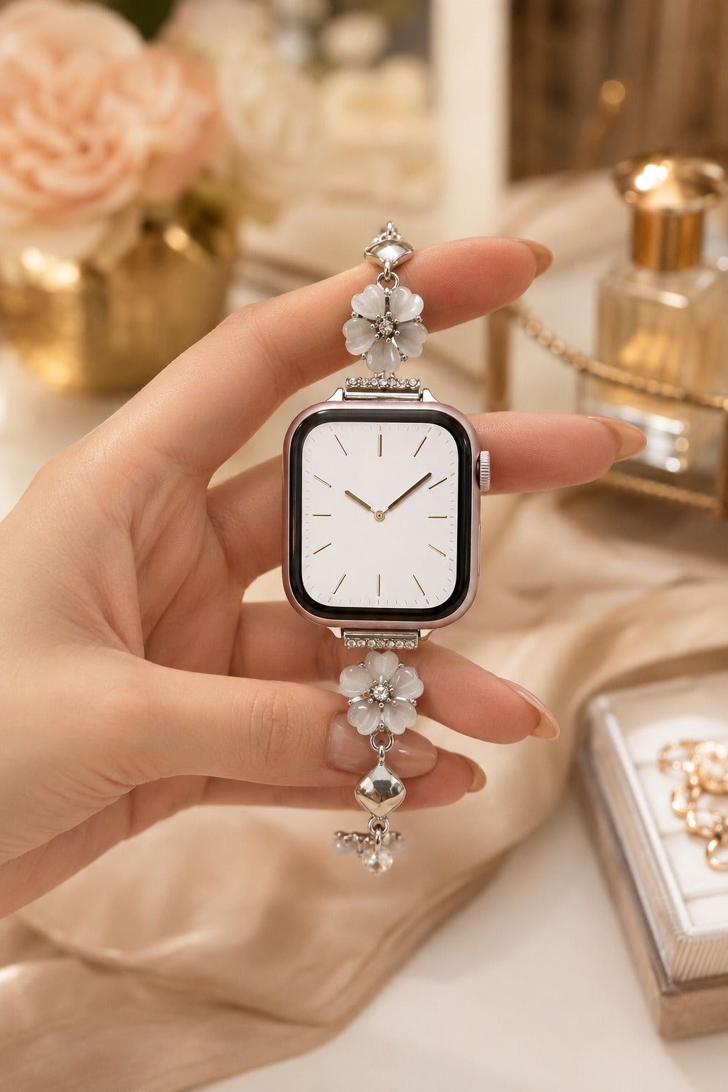 Capri Blossom Apple Watch Kordon - Silver