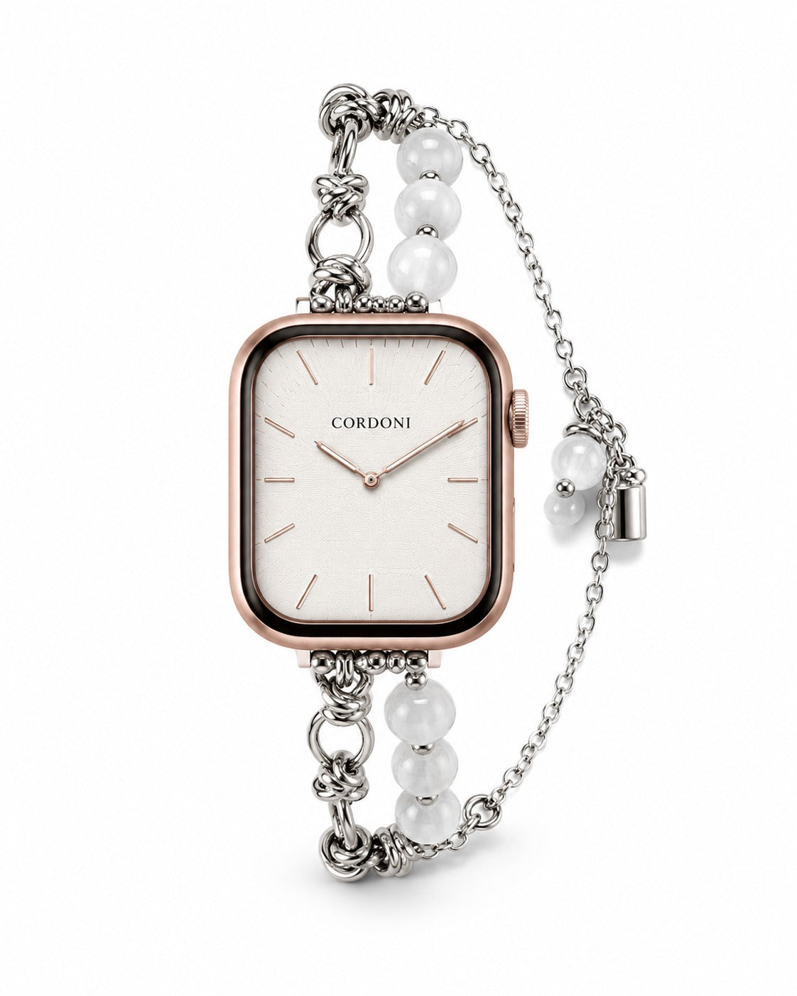 Como Pearl Apple Watch Kordon - Silver