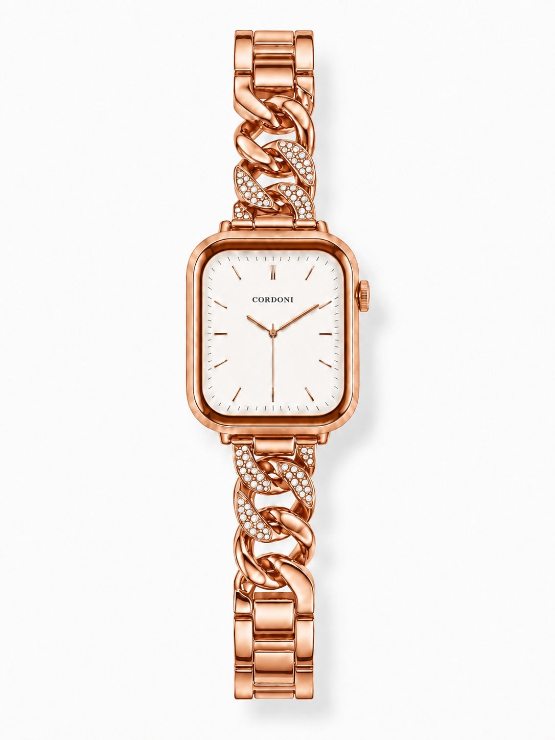 Milano Diamond Apple Watch Kordon - Rose Gold